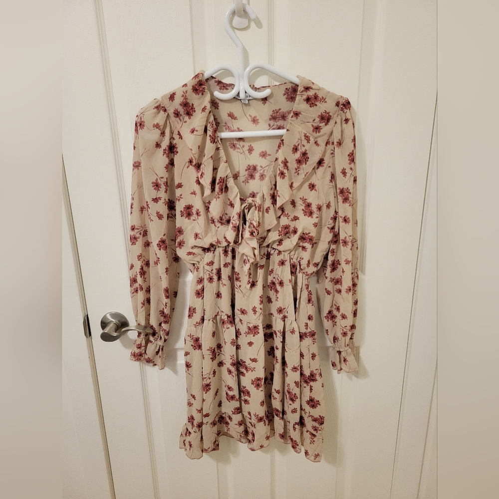 Baltic Born Cream and Pink Floral Dress